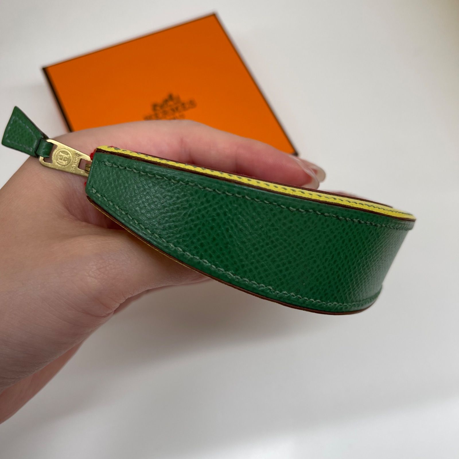 美品】HERMES エルメス フルーツコインケース スイカ シェーブル 