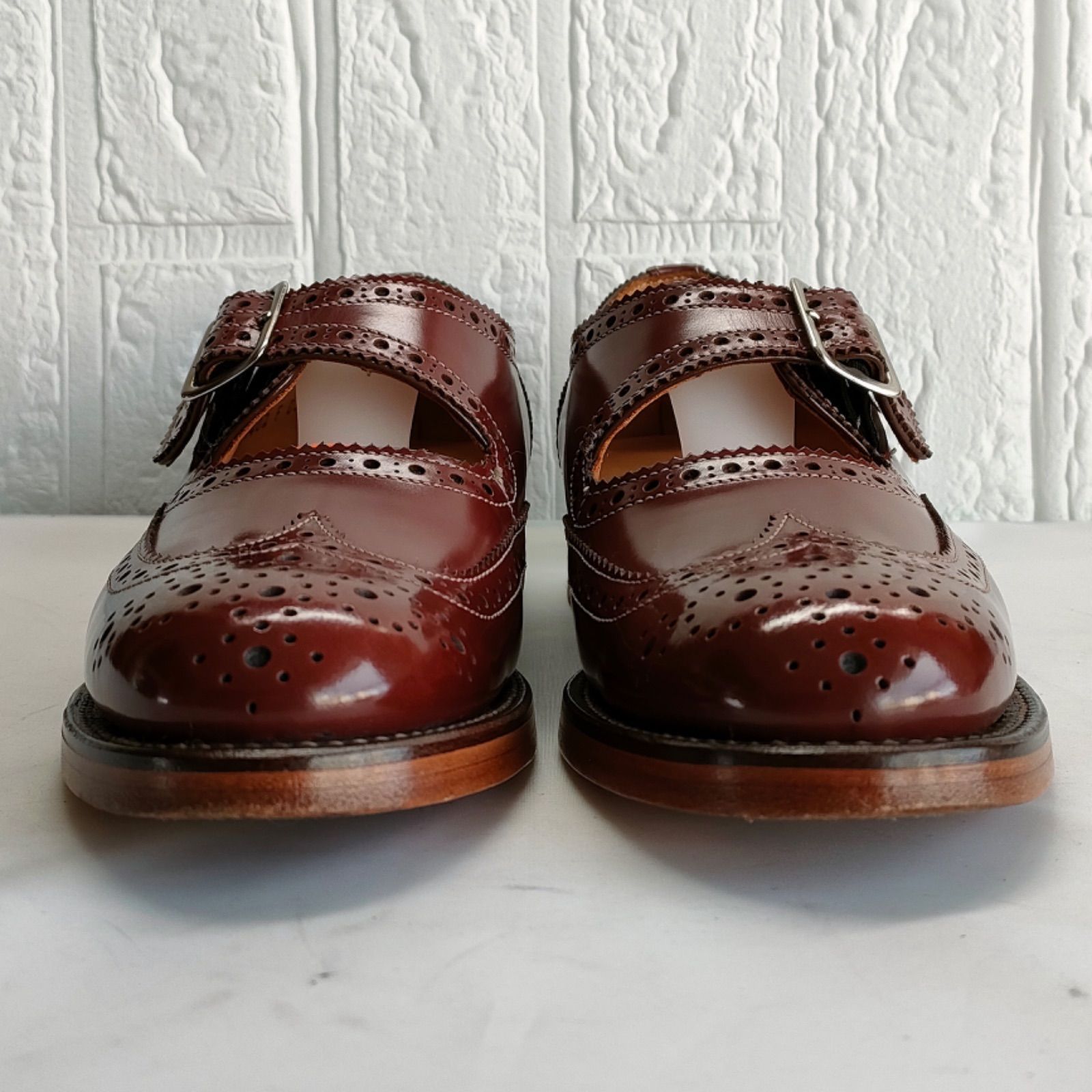 REGAL/リーガル/メリージェーン/ストラップシューズ/ボルドー/赤