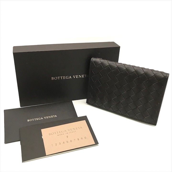 BOTTEGA VENETA ボッテガ イントレチャート 財布 カードケース ウォレット ブラウン k6334