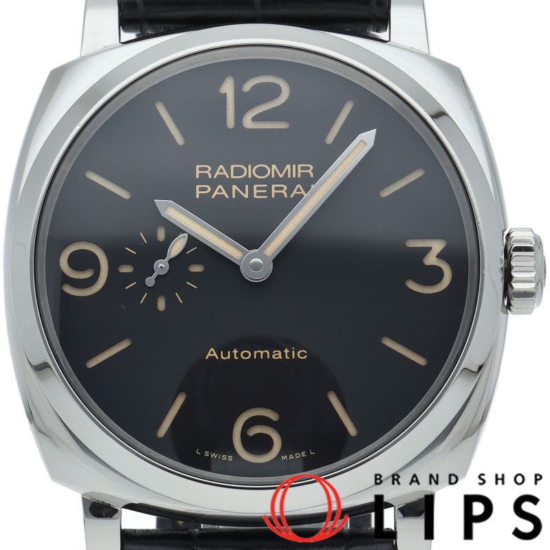 r*w様 PANERAI ラジオミール　黒文字盤 レザー PANERAI パネライ ラジオミール ブラックシール PAM00183