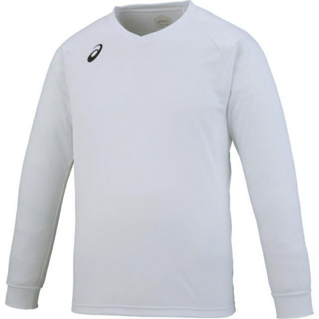asics アシックス PRACTICE LONG SLEEVE TOP WHITE S XW6747 1 | スポーツ バレーボール メンズ レディース バレーボールウェア ウエア ホワイト 白 S トップス トレーナー プラクティス長袖シャツ シャツ 