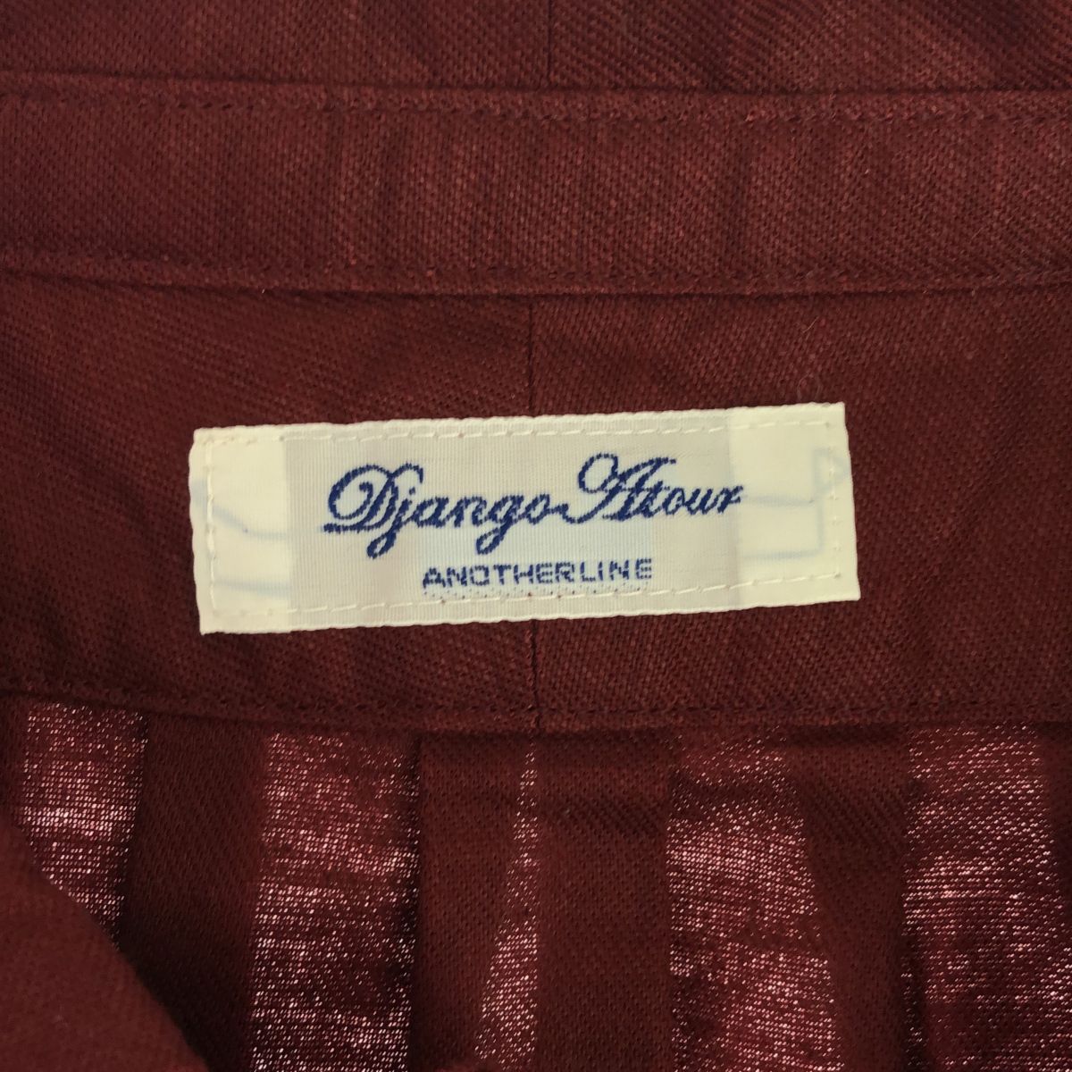 Django atour ジャンゴアトゥール　長袖シャツ クリーム　プルオーバー Django Atour / authentic made / DA HIGHNECK SHIRT