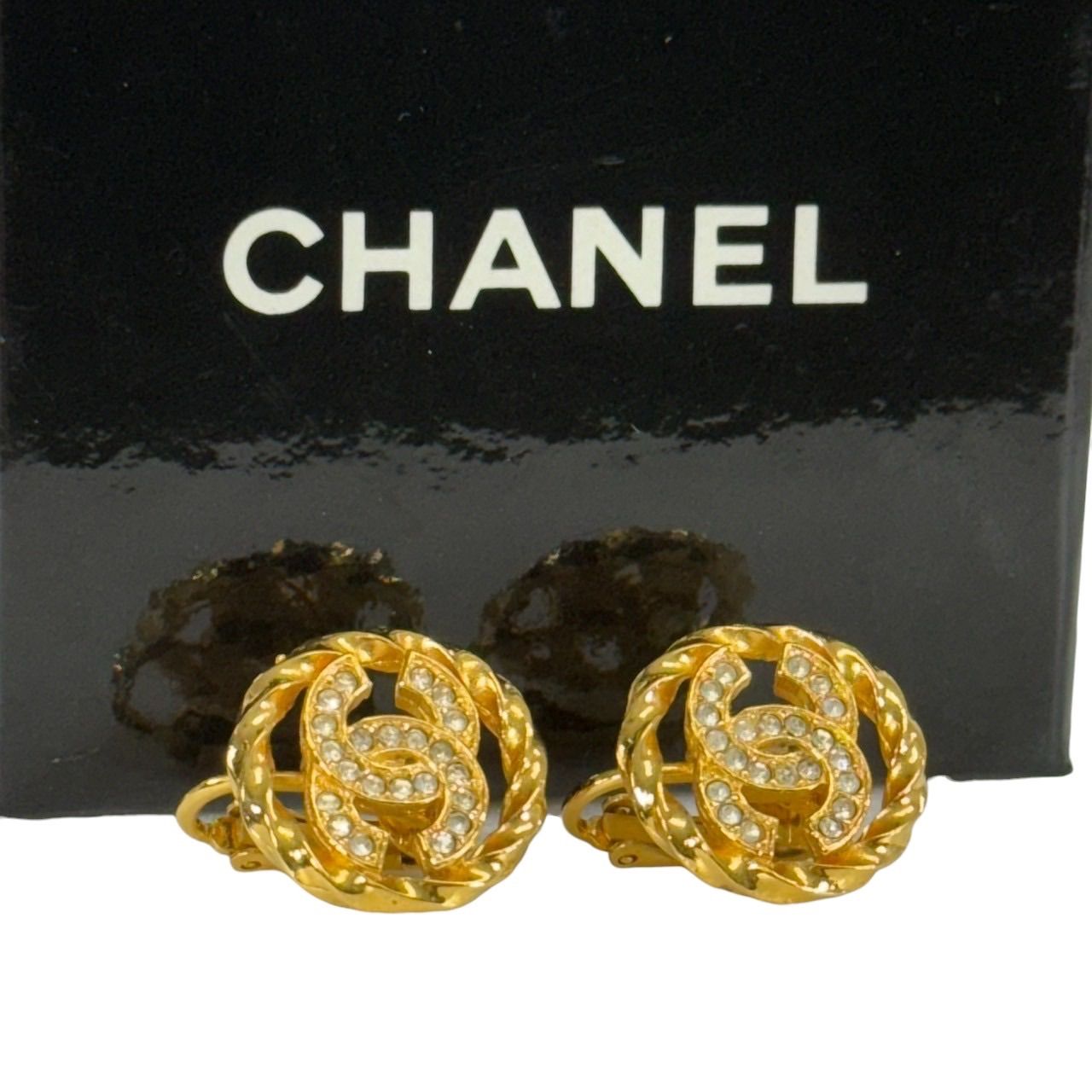 CHANEL イヤリング　オールド CHANEL◇オールドシャネル/イヤリング/年式刻印なし/カラー