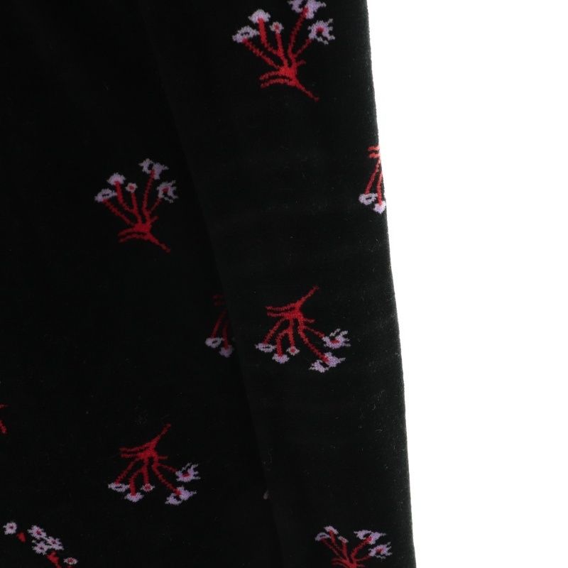 マメクロゴウチ Mame Kurogouchi Floral Velour Jacquard High