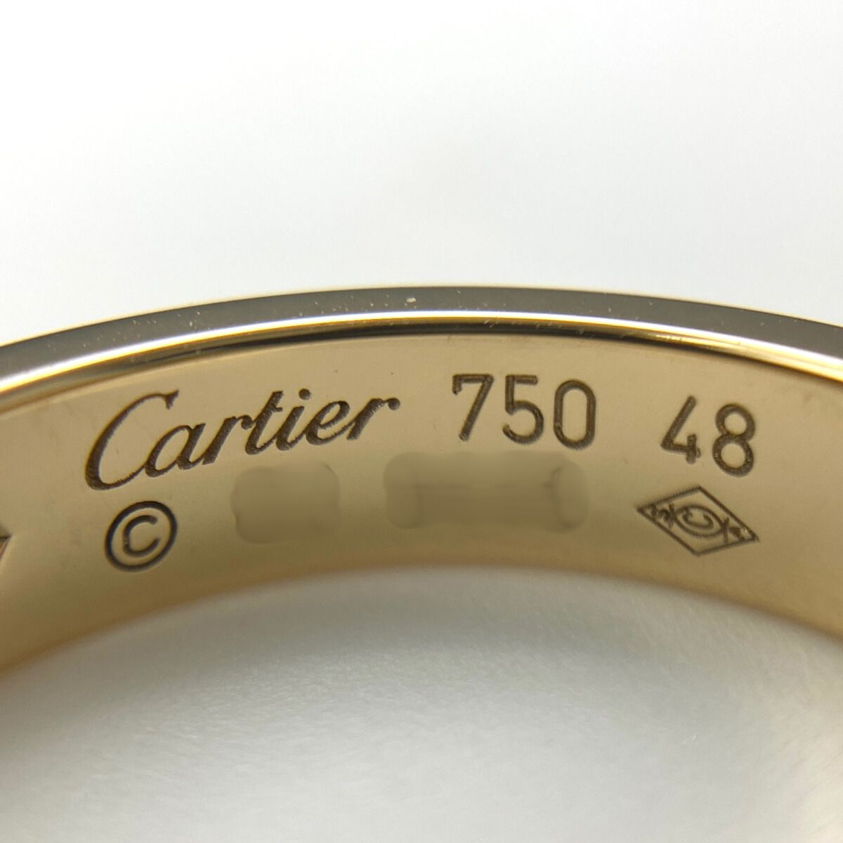 カルティエ　ミニラブリング　イエローゴールド　ダイヤモンド1p 48 CARTIER カルティエ ミニラブリング フルダイヤモンド #48