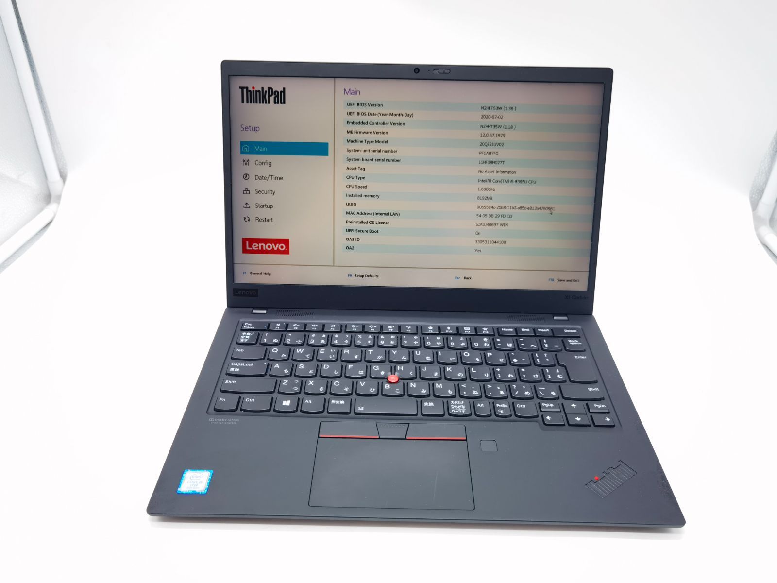 ジャンク／Lenovo ThinkPad X1 Carbon 7th Generation - メルカリ