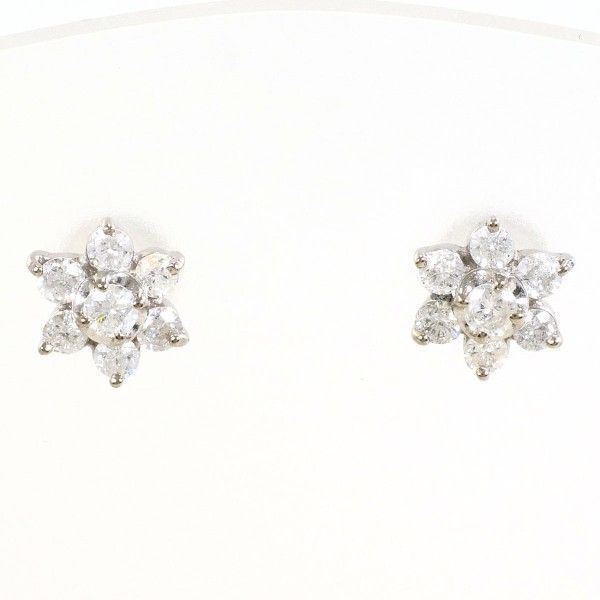 K14WG ピアス ダイヤ 0.25 ×2 総重量約0.7g