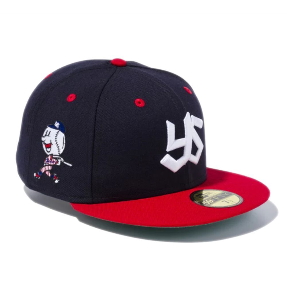 ニューエラ 59FIFTY NPBクラシック ヤクルトスワローズ 1974-77 ネイビー ホワイト1個New Era 5950 NPB YAKSWACL NAVY 25J 1pc