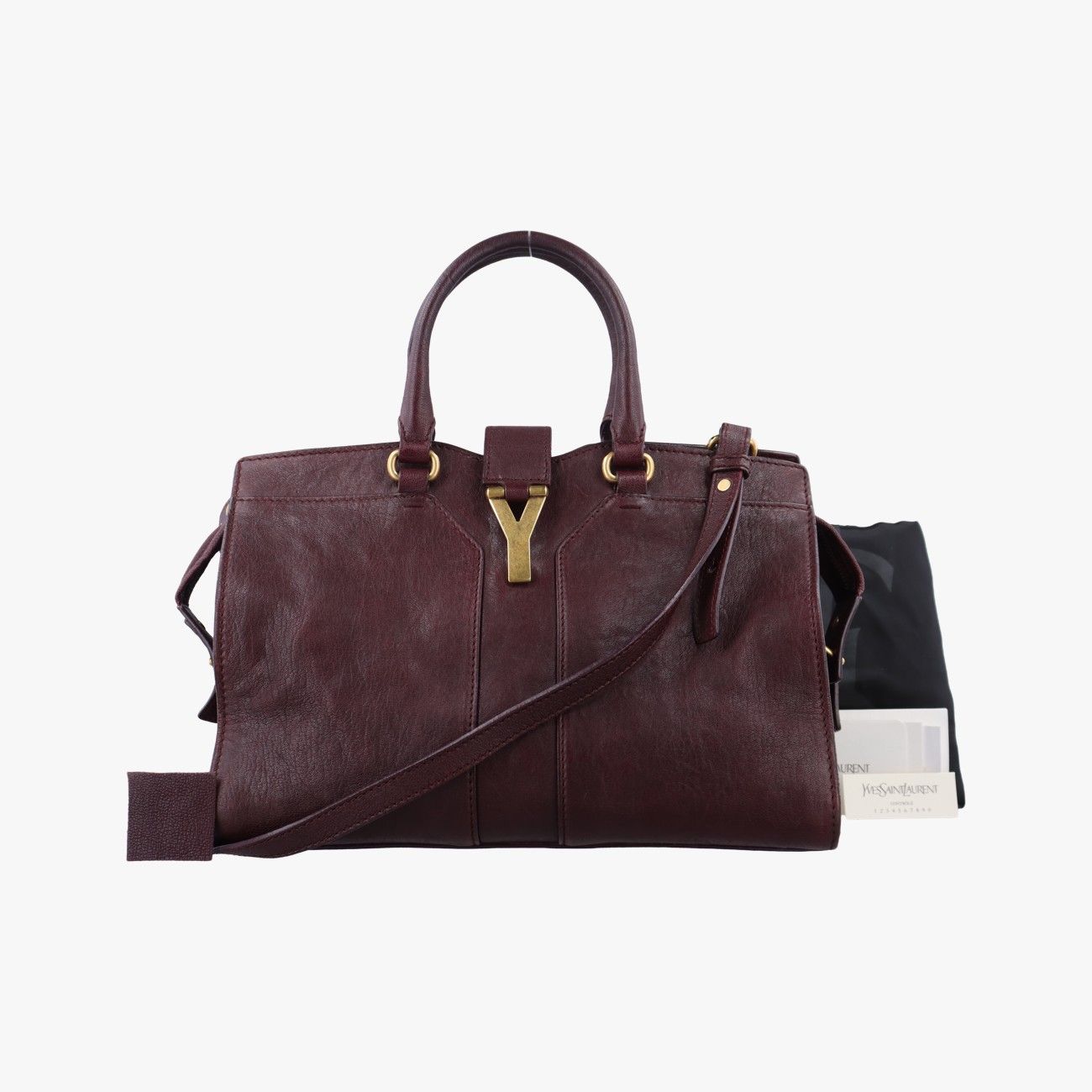 イヴサンローランYves Saint Laurentカバスシックミニワインレッドレザー297957297957.527066