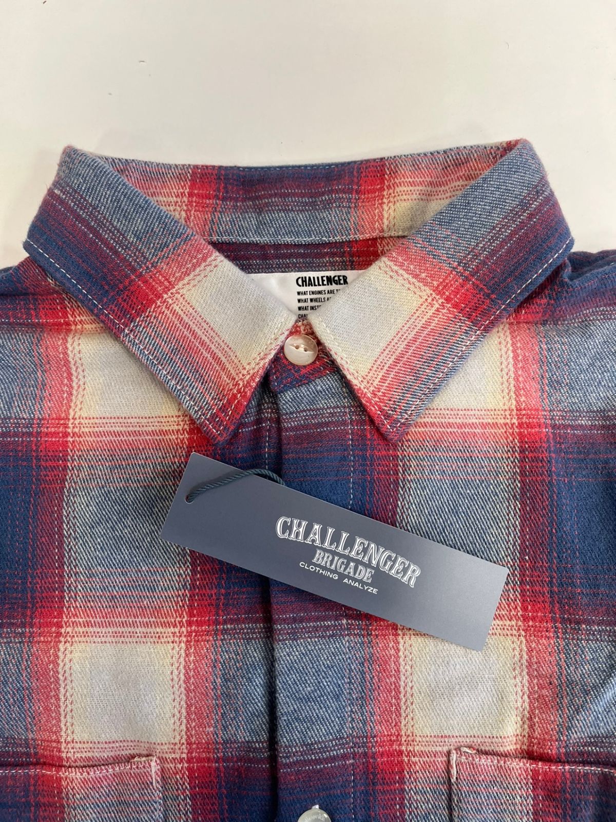 チャレンジャー CHALLENGER SHADOW PLAID SHIRT シャドー