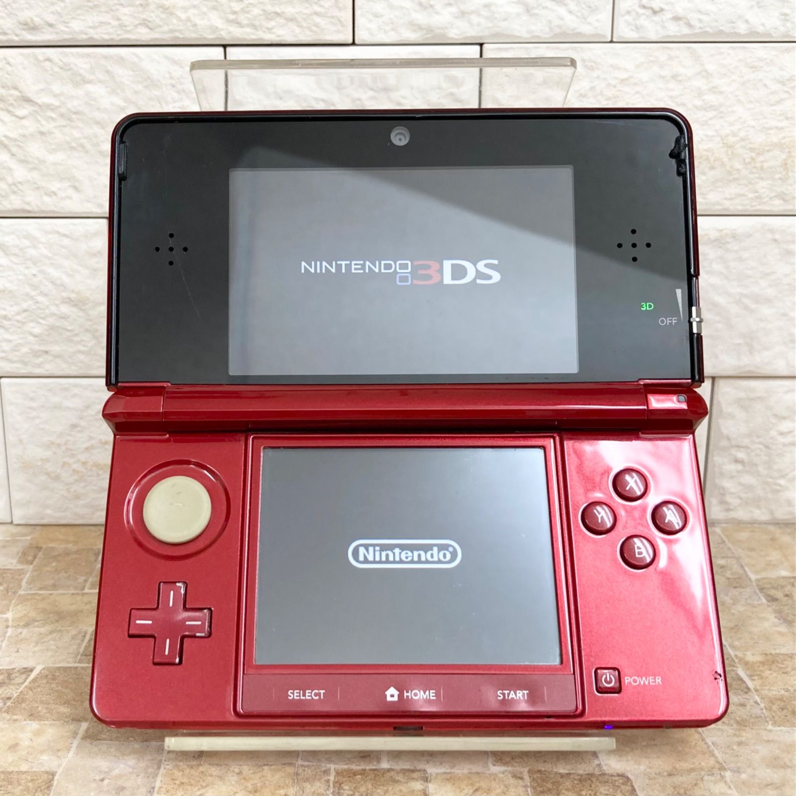 動作 済 3DS本体 任天堂 ニンテンドー レッド 赤