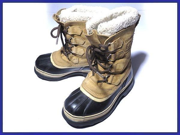 カナダ名門☆SOREL/ソレル【21.5cm/ブラウン】カリブー/スノーブーツ 