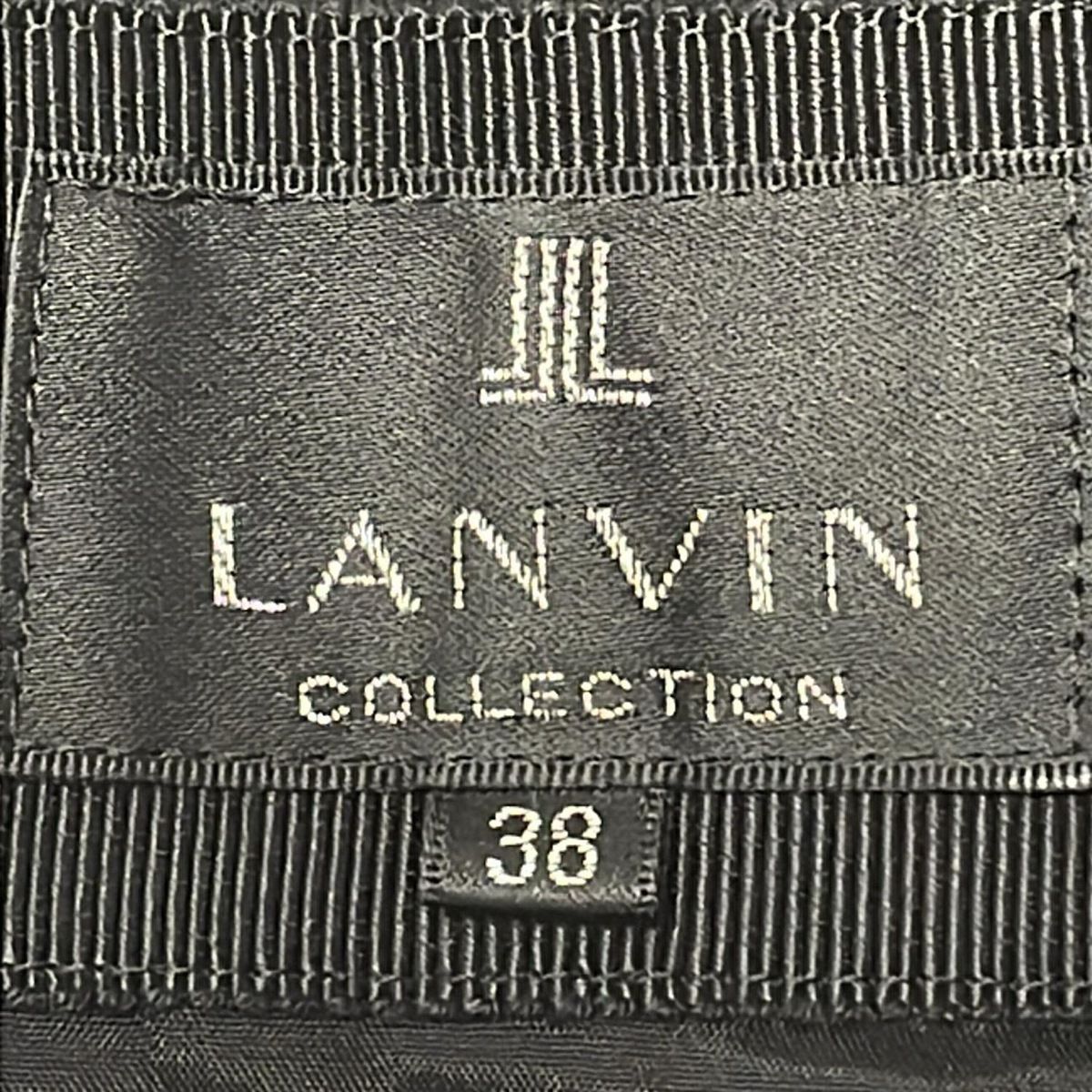 ランバンコレクション　アシンメトリーブラックスカート　38サイズ　日本製 LANVIN COLLECTION(ランバンコレクション) ロングスカート