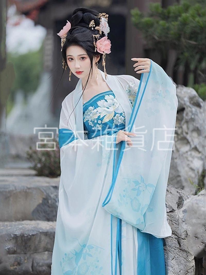 HF-208 豪華刺繍 漢服 かんふく 古風衣装 レトロ風 中華ロリータ コスプレ ワンピース 唐装 仙女服 中華風 美しい刺繍