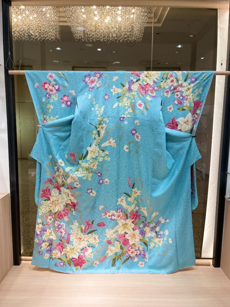 訪問着 フルセット 着物 正絹 加賀友禅 虫食い 淡い紫 幻想 F7 楽天