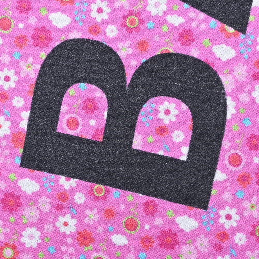 ロゴ フローラルプリント