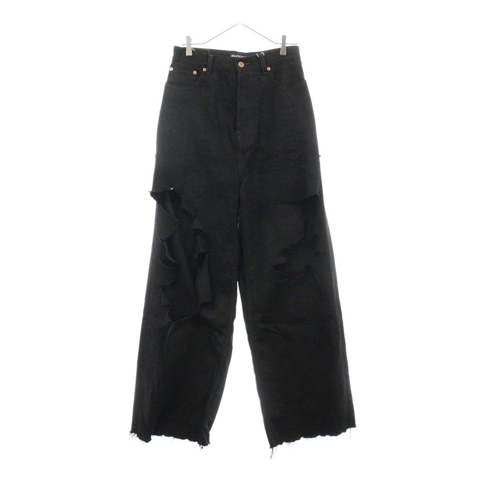 BALENCIAGA (バレンシアガ) 21AW デストロイ バギー コットン ボタン 