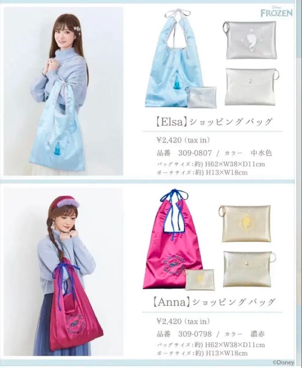 Disney(ディズニー) アナと雪の女王 限定 エコバッグ エルザ アナ 鞄