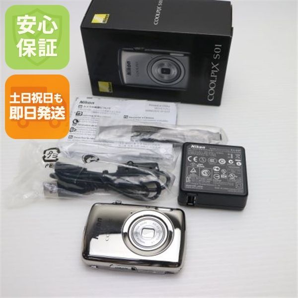 COOLPIX S01 美品 超美品 COOLPIX S01 ミラーシルバー 即日発送 デジカメ Nikon