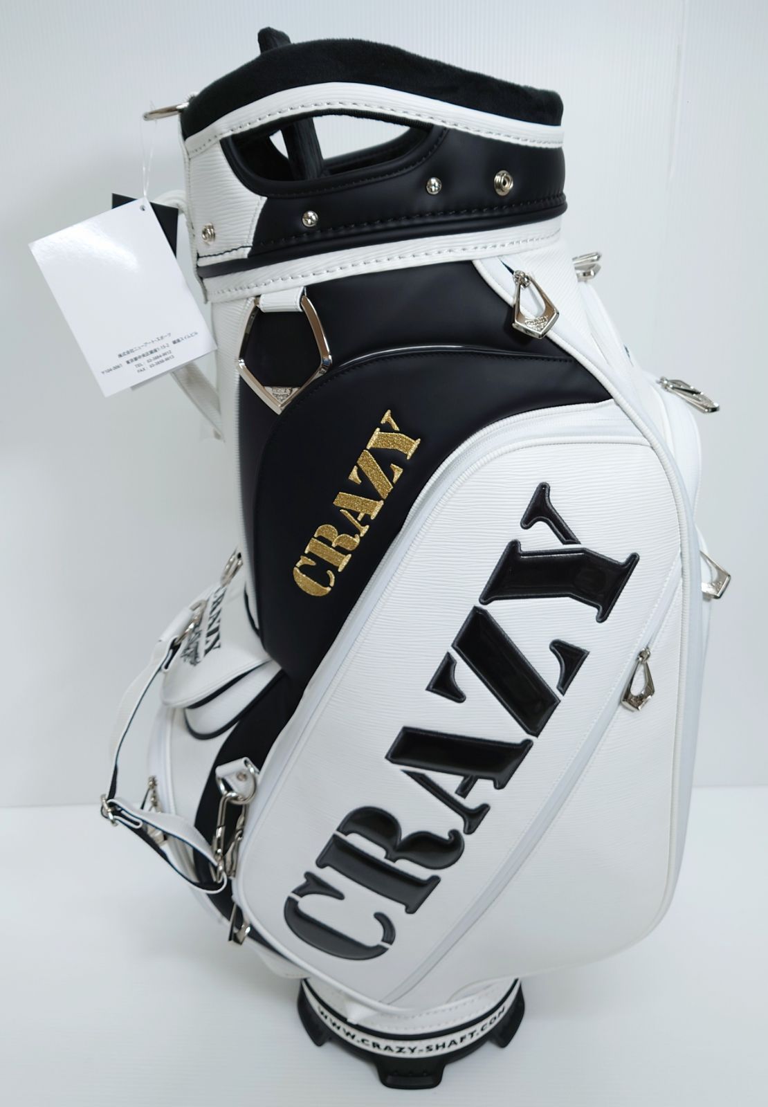 CRAZY クレイジー、キャディバッグ ホワイト【新品】 - メルカリ