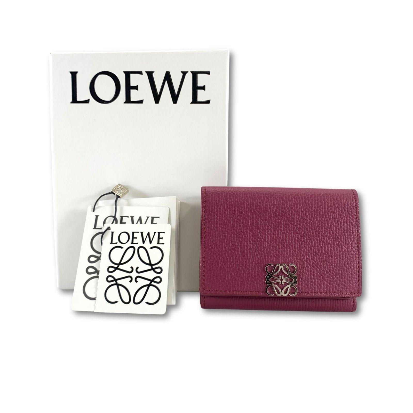 LOEWE ロエベ アナグラム トライフォールド 3つ折 コンパクト 