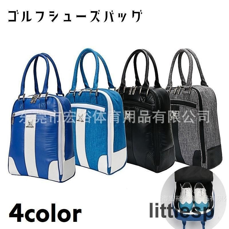 中古】LEZAX(レザックス) Golf U.S.A シューズケース レッド GUSC-0204
