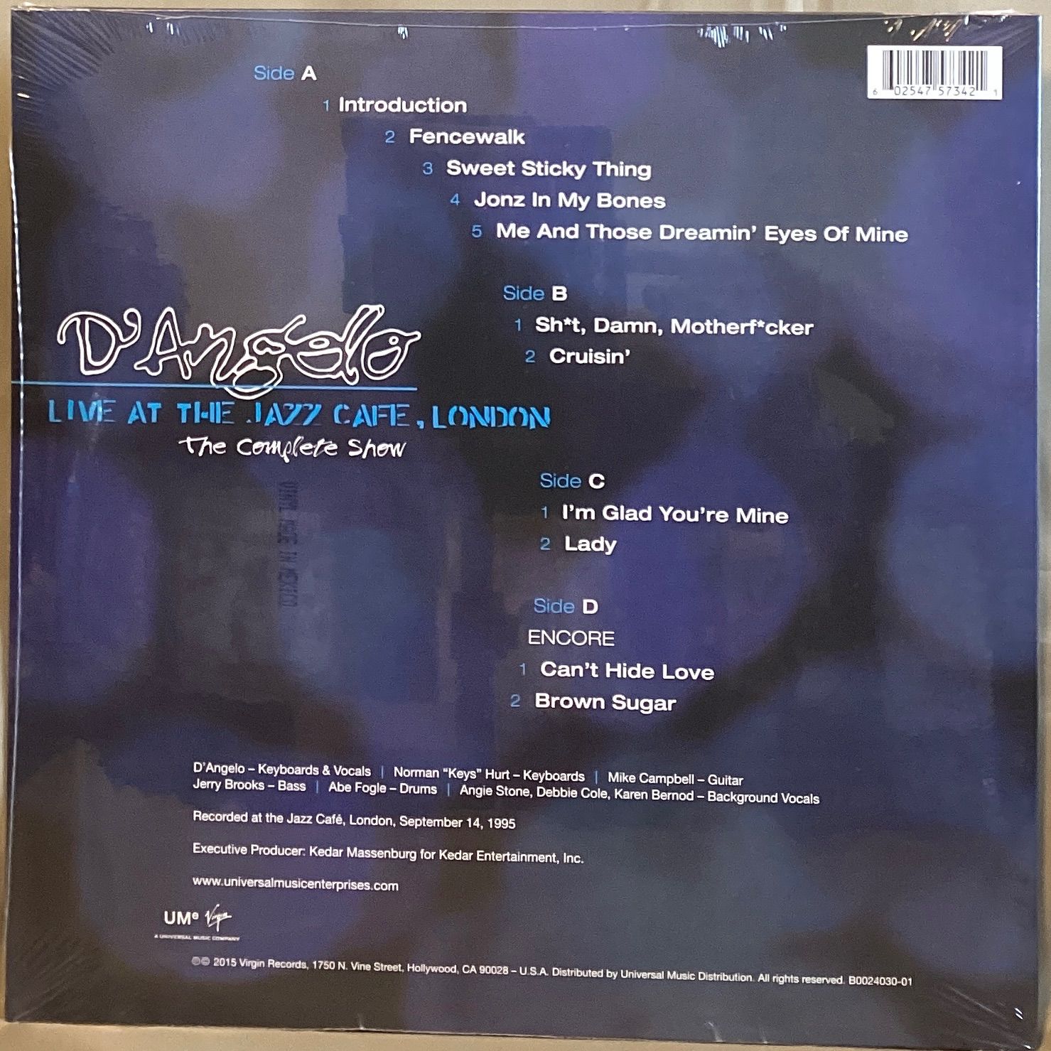 新品未開封ディアンジェロJAZZ CAFE LONDON ライブ盤2枚組レコード 新品未開封 D'Angelo LIVE AT THE JAZZ CAFE LONDON: THE