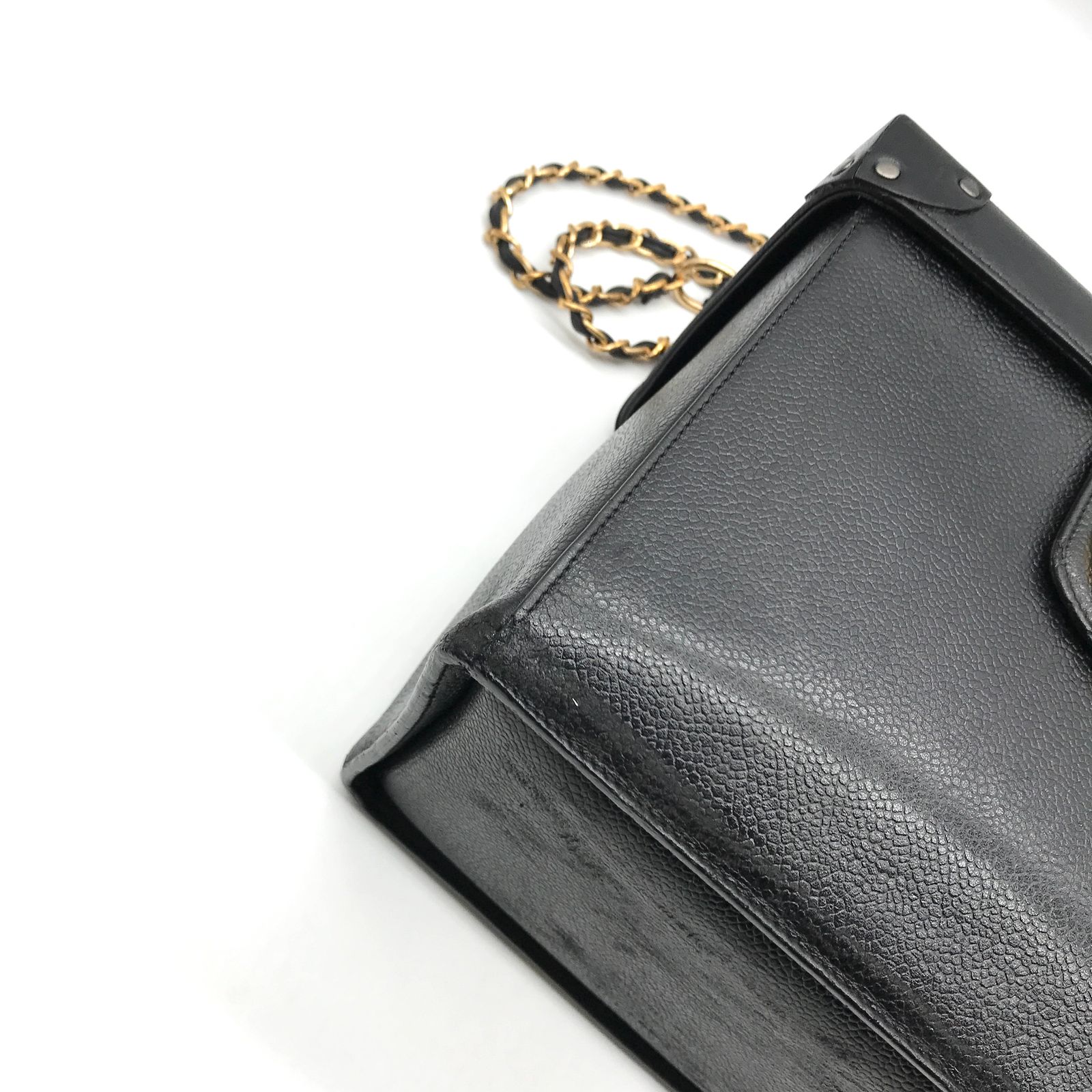 CHANEL シャネル キャビアスキン 2WAY バニティ ショルダー バッグ  