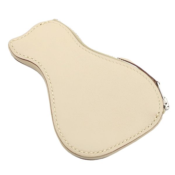 HERMES ベージュ コインケース HERMES エルメス アザップコンパクト シルクイン コインケース