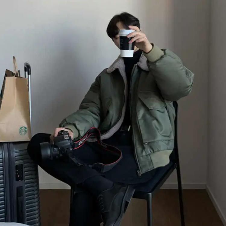 2XL フライト 中綿ジャケット 丈 ショート ジャケット フライトジャケット 秋冬 バイクジャケット ジャケット ショート丈 かっこいい カジュアル レトロ M L XL メンズ#cjfj139572