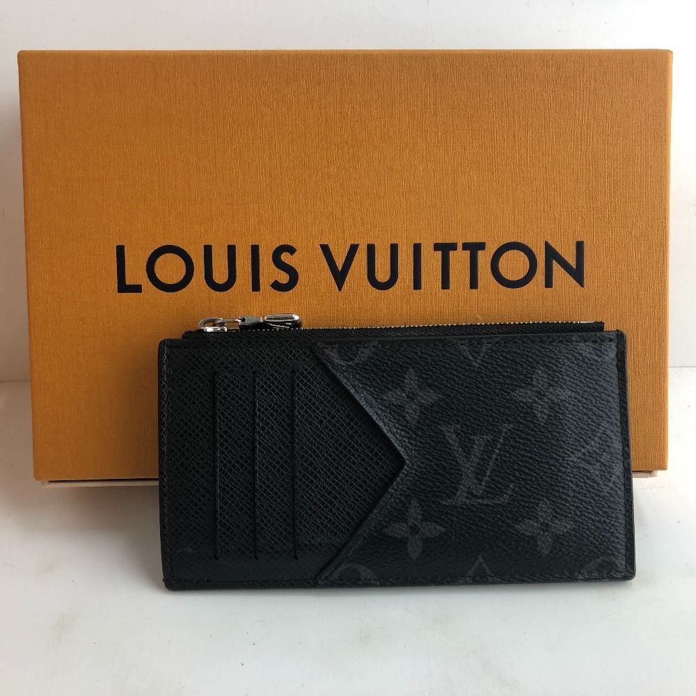 02w06910 ルイ・ヴィトン LOUIS VUITTON タイガラマ モノグラム エクリプス フラグメントケース コインカード・ホルダー ブラック  イタリア製 メンズ 箱・保存袋・紙袋あり コインケース 【中古品】 - メルカリ