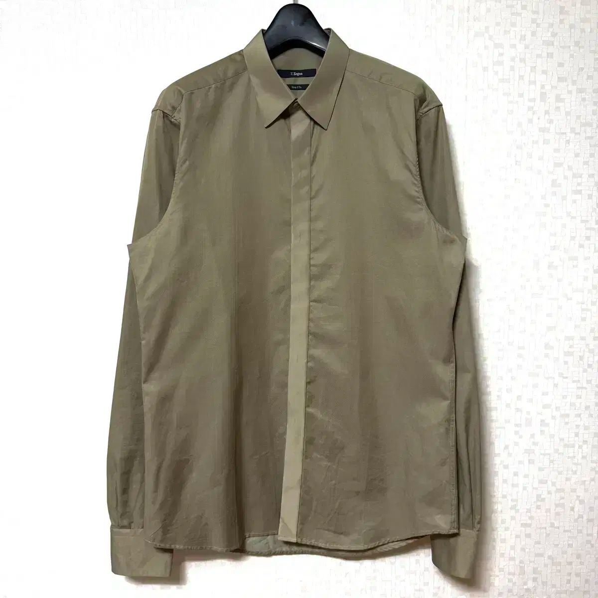 L 100 Ji ZEGNA ゼニア シャツ 40 サイズ Z zegna Ermenegildo Zegna エルメネジルド ゼニア