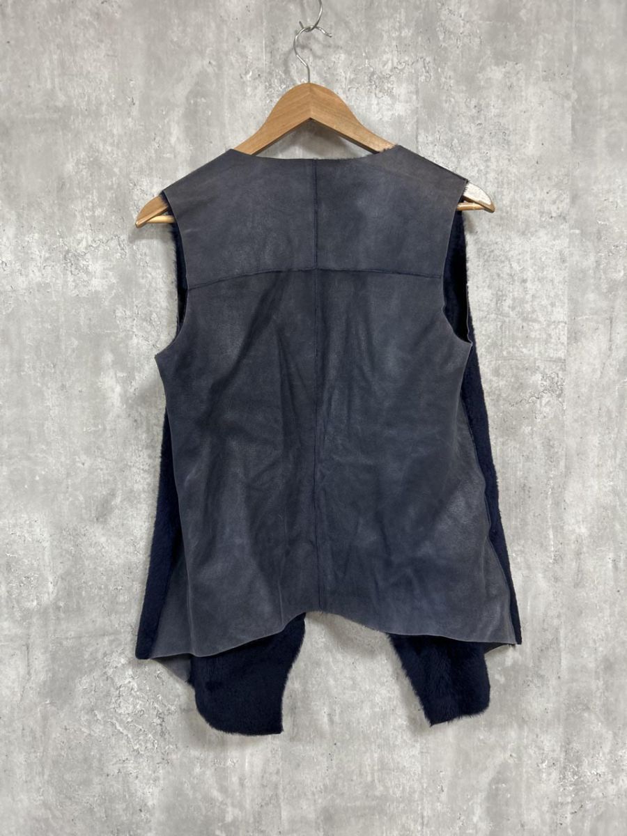 新品】KARLDONOGHUEカールドノヒューオイルドトスカーナラムスキンジレ