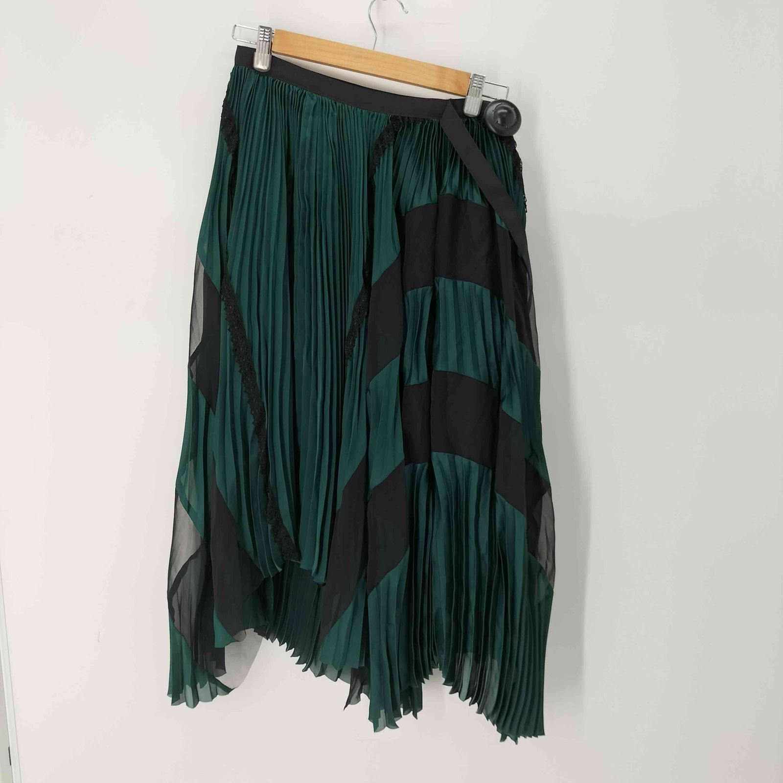 サカイ Sacai プリーツ 巻きラップスカート レディース JPN 2