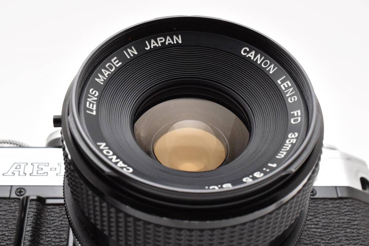 ☆良品☆キヤノン CANON AE-1 ボディ + FD 35mm F3.5 S.C.☆鳴きなし