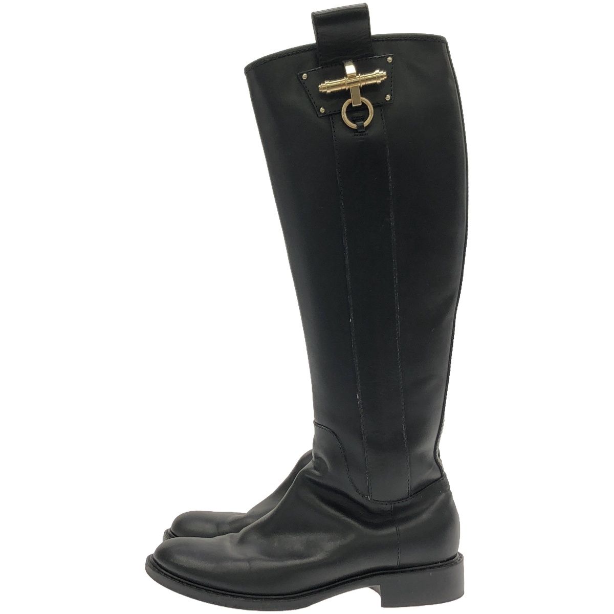 GIVENCHY ジバンシィ ロングレザーブーツ ブラック 37 - メルカリ