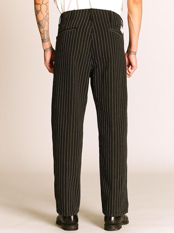 Schott ショット ストライプ パンツ ワーク フリスコパンツ L