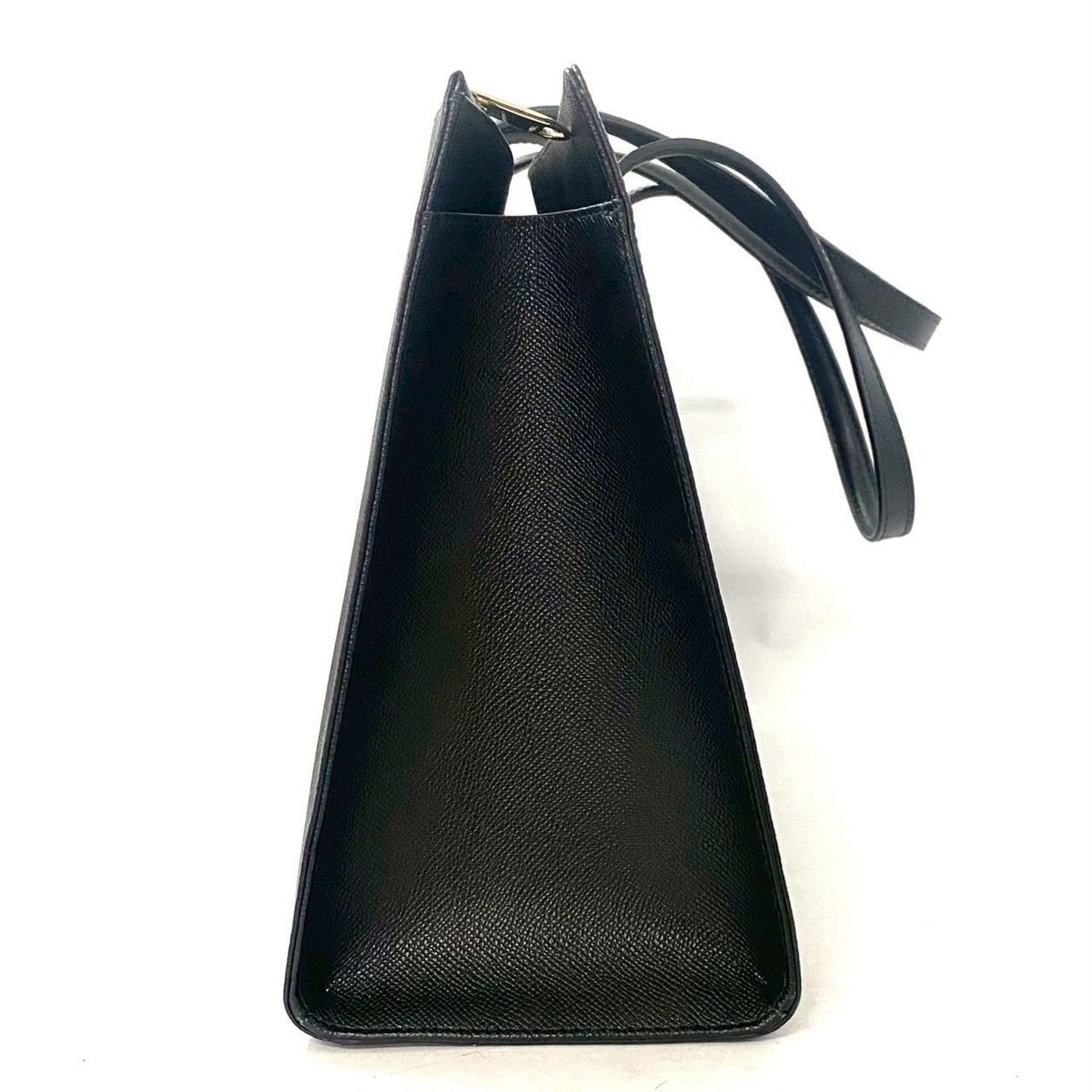 FURLA】トートバッグ レザー ブラック/黒 ゴールド金具 ターンロック