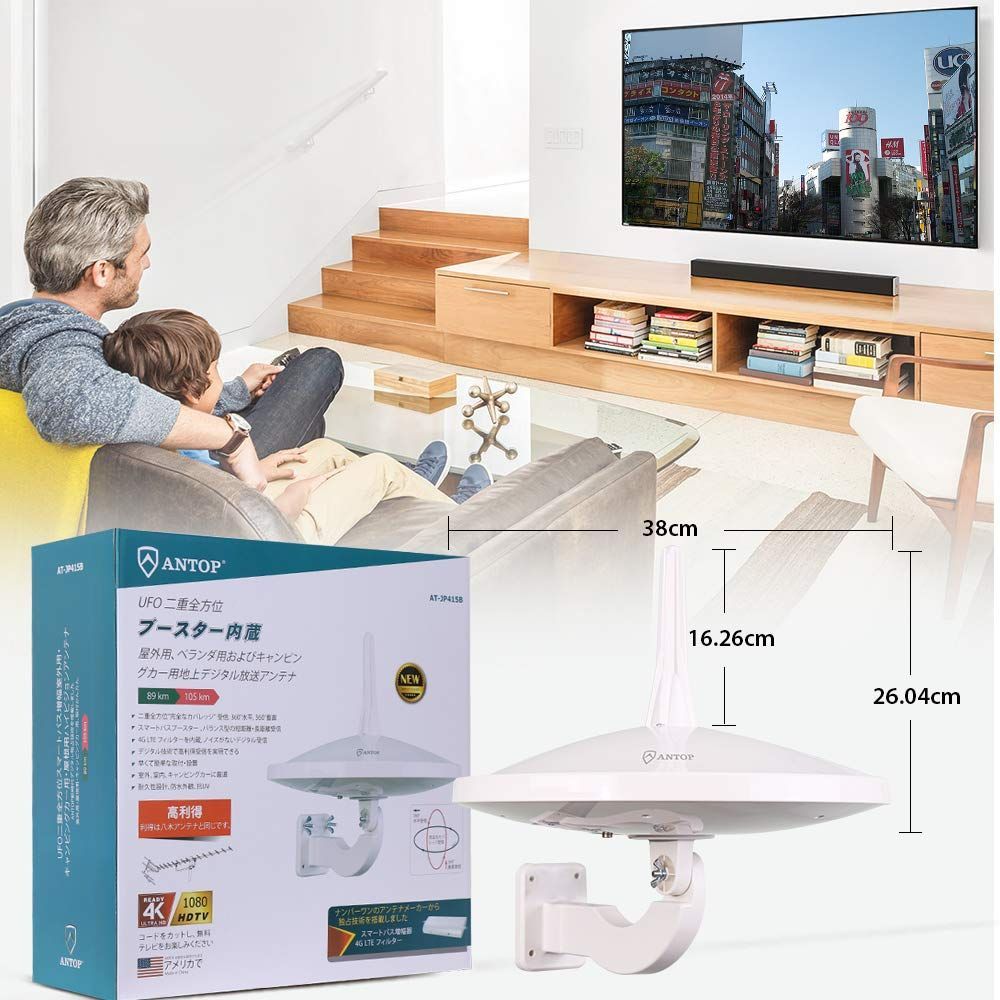 特価セールantop hdtvアンテナ 屋外地デジアンテナ tvアンテナ テレビ