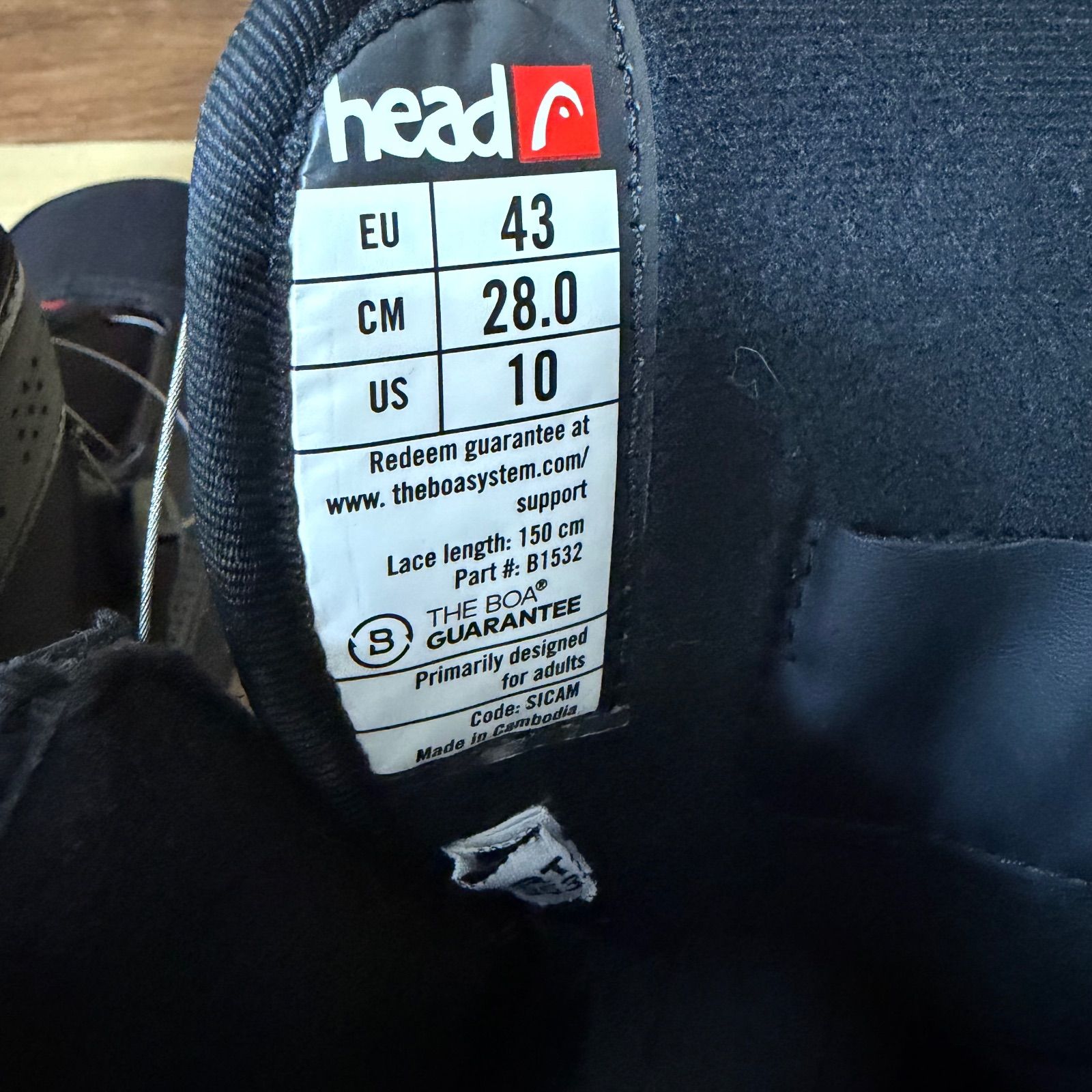 HEAD ヘッド STRIKE ストライキ スノーボードブーツ 28 cm BOA ダイヤル式 オールラウンドモデル パウダー ジャンプ グラトリ ジブ トリック フリーラン