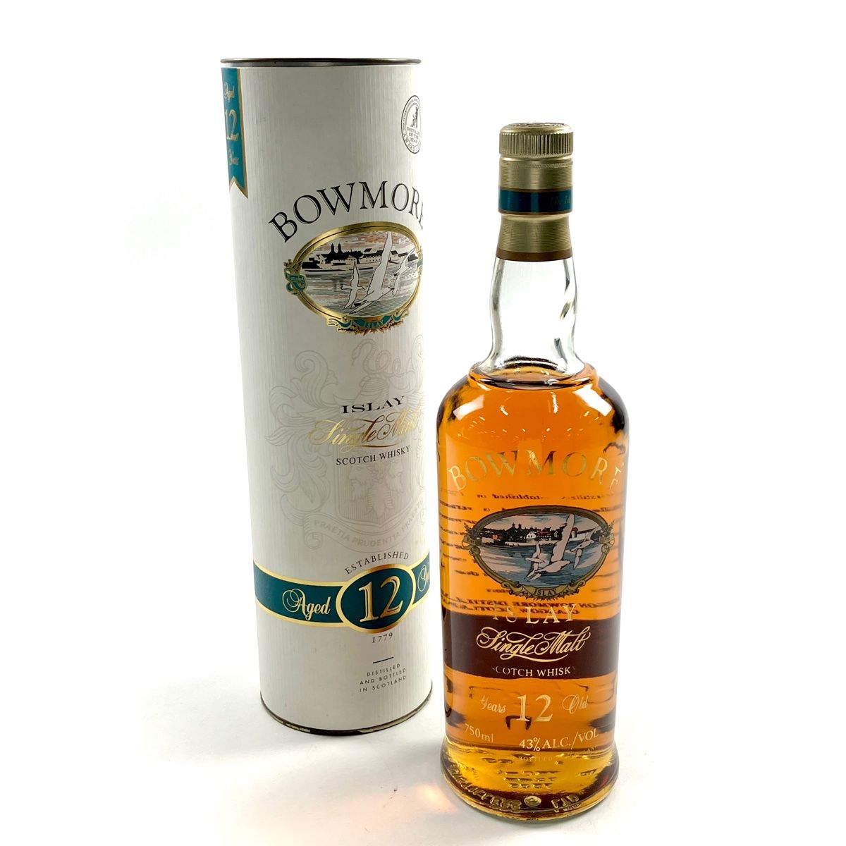 ボウモア BOWMORE 12年 カモメ シルクプリント 750ml 【古酒】 ボウモア BOWMORE 12年 カモメ シルクプリント 750ml 【古酒】
