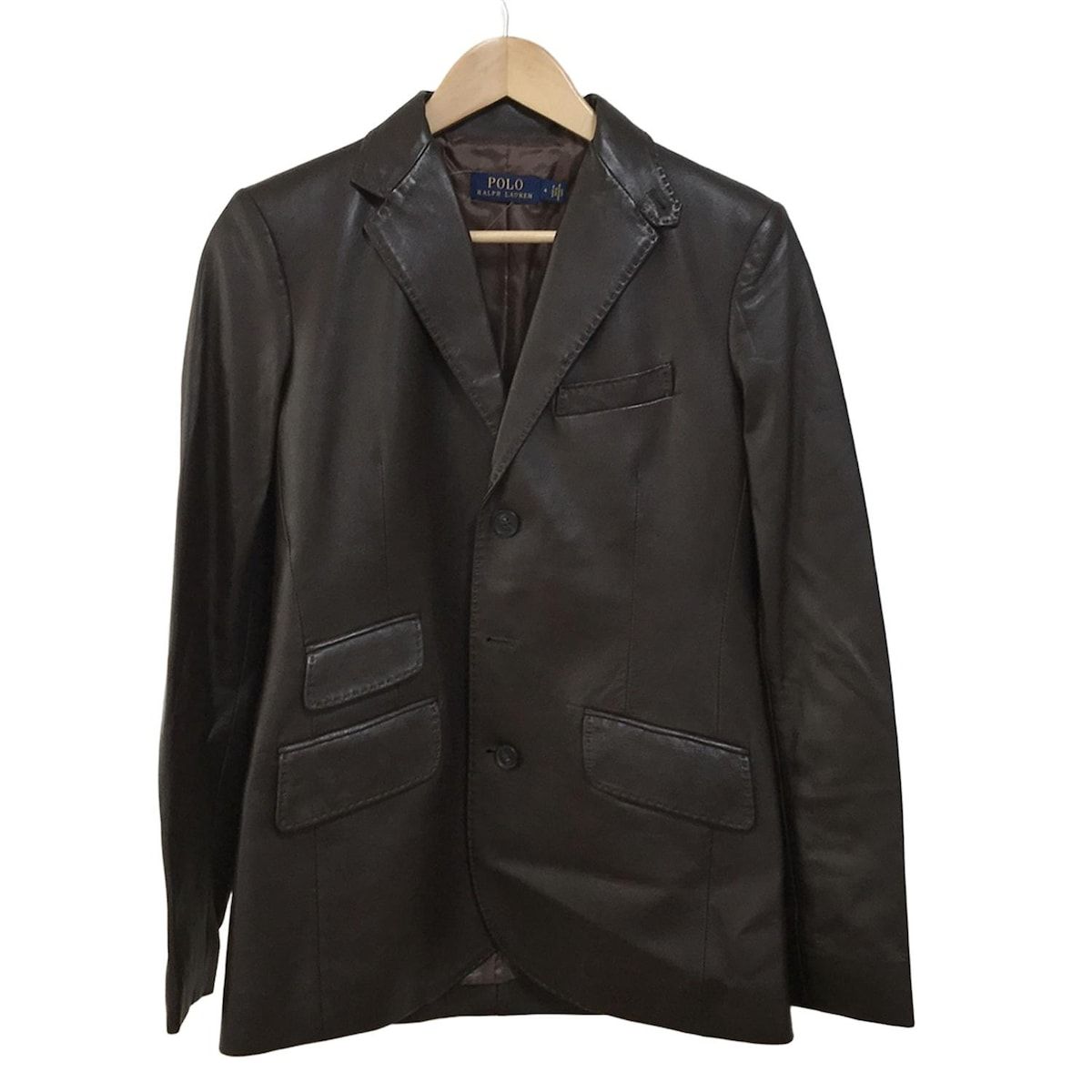 POLObyRalphLauren ポロラルフローレン ジャケット サイズ4 XL メンズ - ダークブラウン 長袖|レザー|春|秋