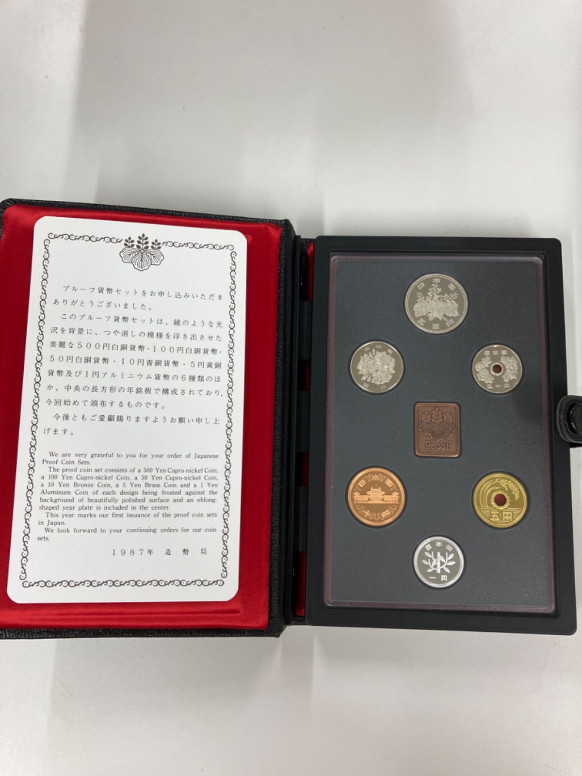 オンライン限定商品 プルーフ貨幣セット 昭和62年 1987年