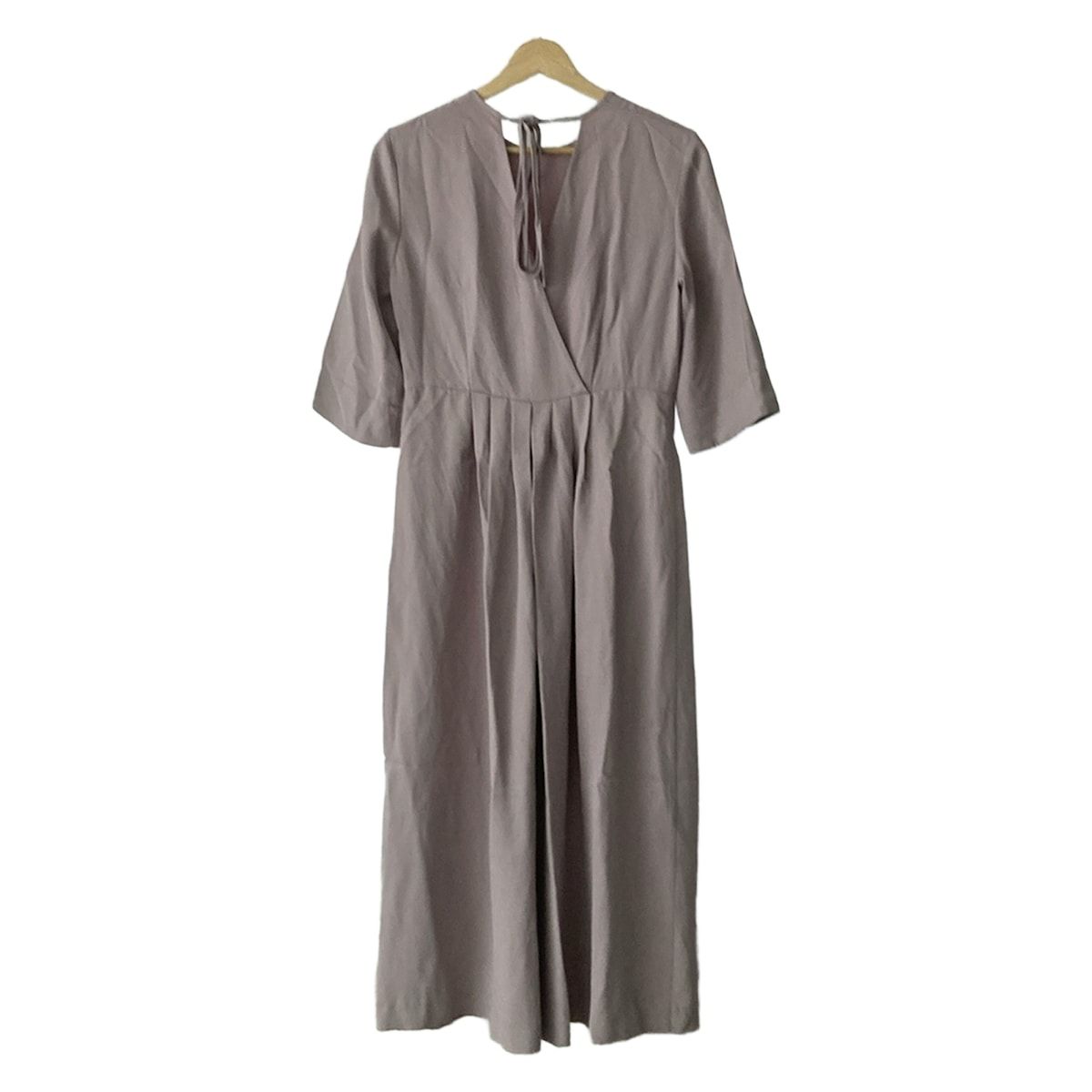 ビームス BEAMS ワンピーススーツ サイズ36 S 黒 レディース Demi‐Luxe 美品 レディーススーツ BEAMS(ビームス) ワンピース サイズ36 S レディース グレー×カーキ