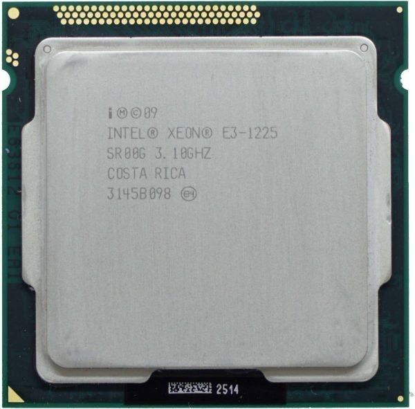 [Used Part] Multiple Purchases Possible CPU Intel Xeon E3-1225 3.1 GHz TB 3.4 GHz SR00G Socket LGA1155 4 Core 4 Thread Operating Item for Servers