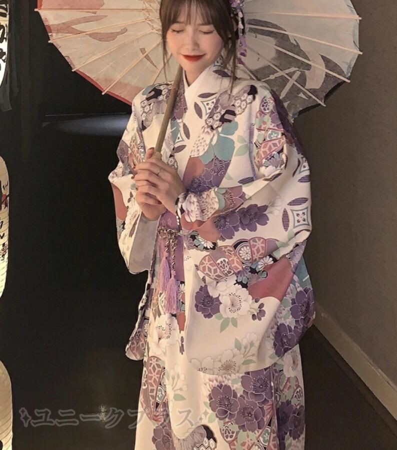 浴衣セット 和服 花柄 レディース ゆかた 大人用 浴衣 和服 浴衣
