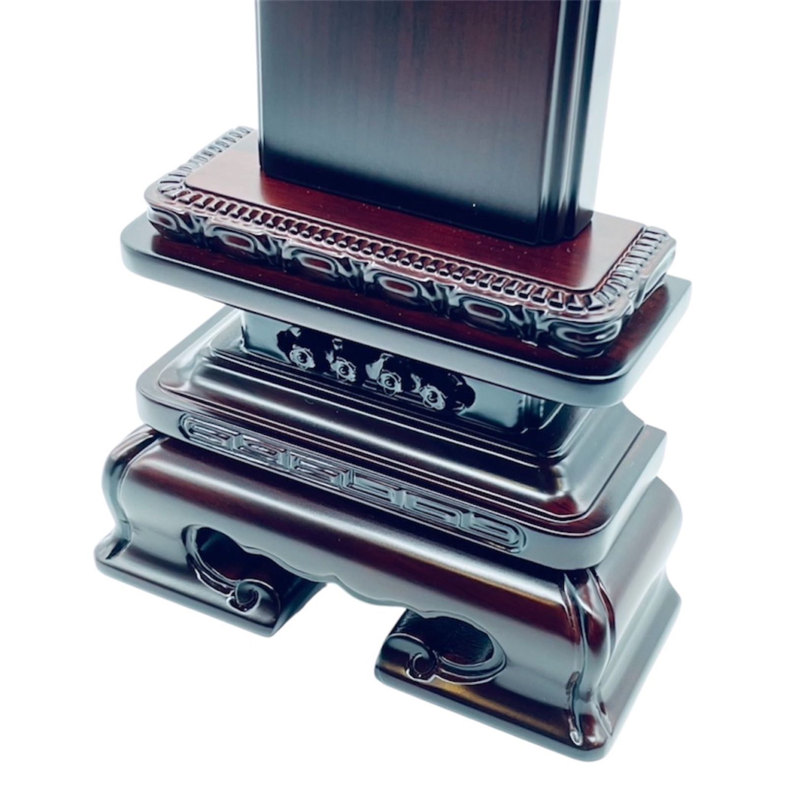 位牌 唐木位牌「紫檀角丸 3.5号 4.0号 4.5号 5.0号 5.5号 6.0号」