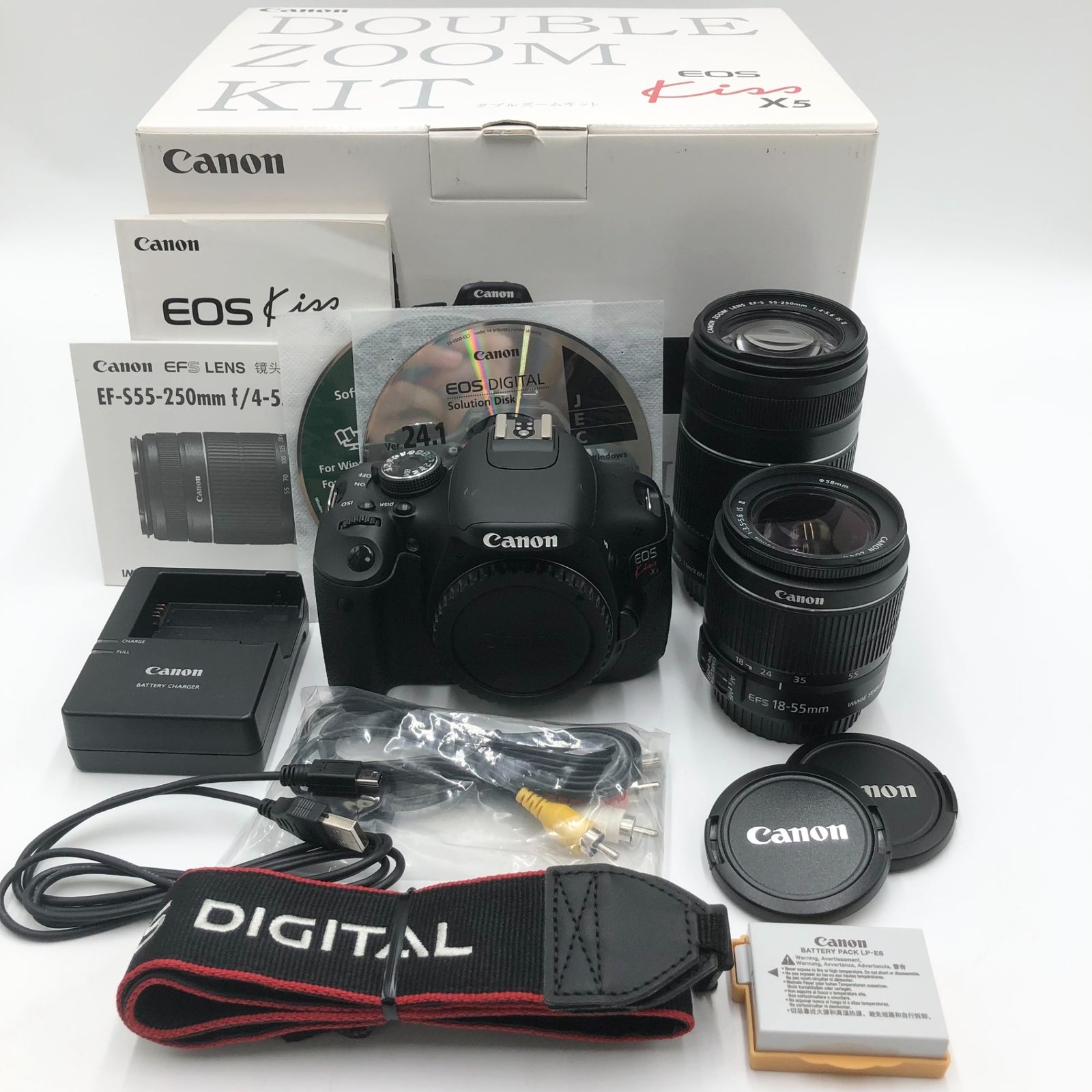Canon デジタル一眼レフカメラ EOS Kiss X5 ダブルズームキット EF-S18 