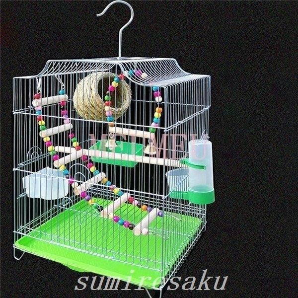 バードケージ鳥籠鳥用品ペット用品ゲージ鳥かご文鳥おうむ小鳥インコ用飼育ケース飼育ケージ移動便利室内外兼用キャリーお出かけ