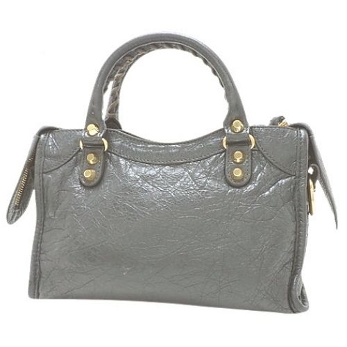 バレンシアガ ミニシティ ハンドバッグ グレー BALENCIAGA